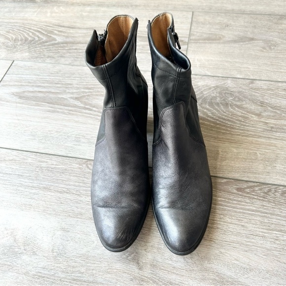 France Mode Metallic Leather Smooth Leather Mixed Ankle Boots - Picture 3 of 14